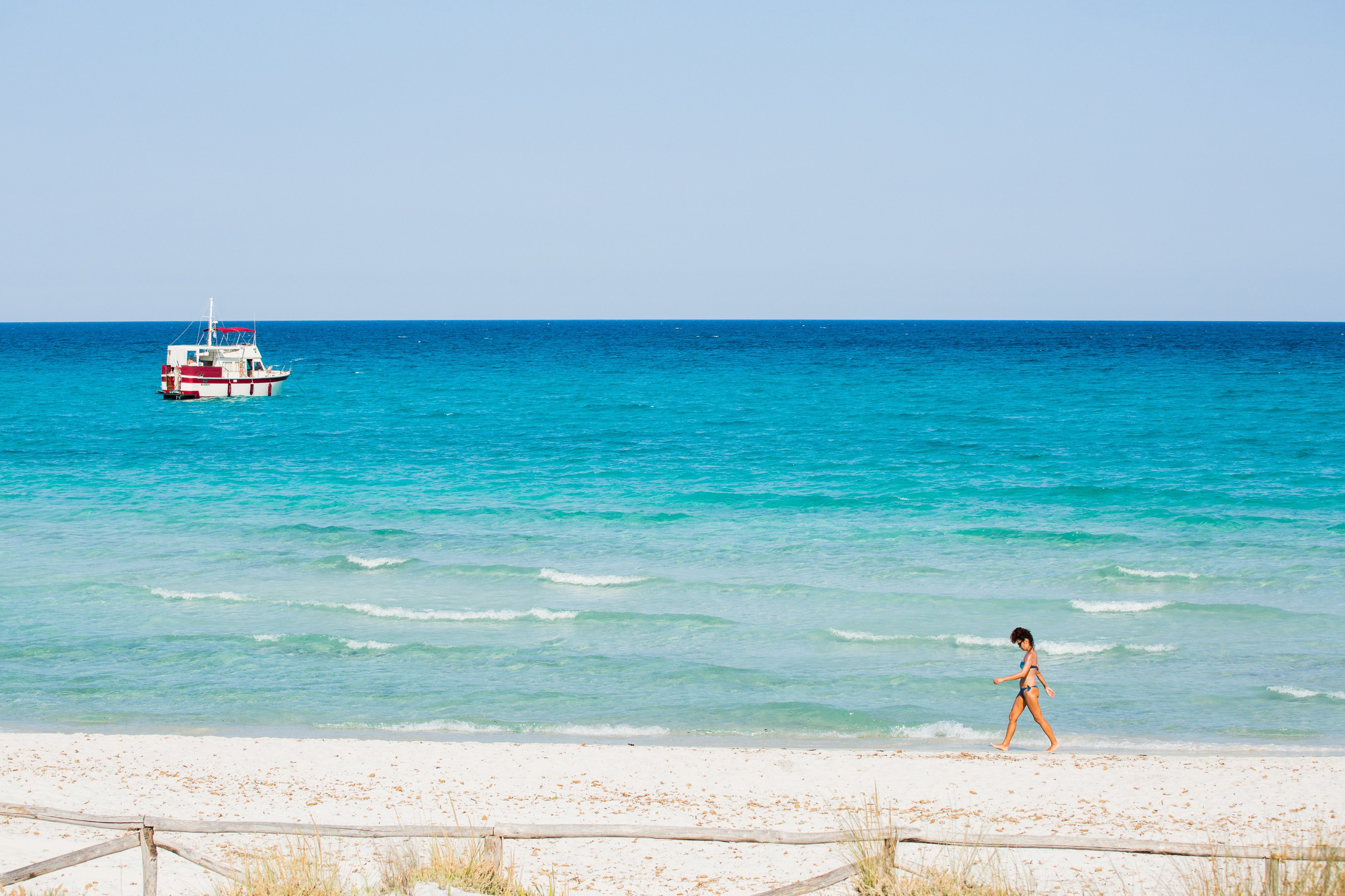 San Teodoro, Sardinien / Italien - 2019/07/15: Panoramablick auf