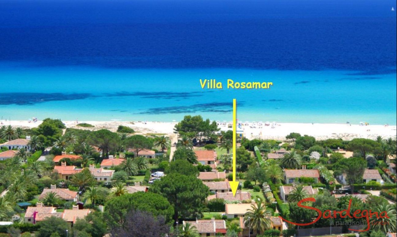 Lage Villa Rosamar an der Costa Rei 